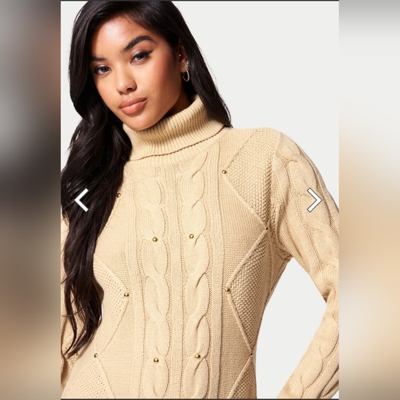 Stud Detail Tunic Sweater - Picture 4 of 4